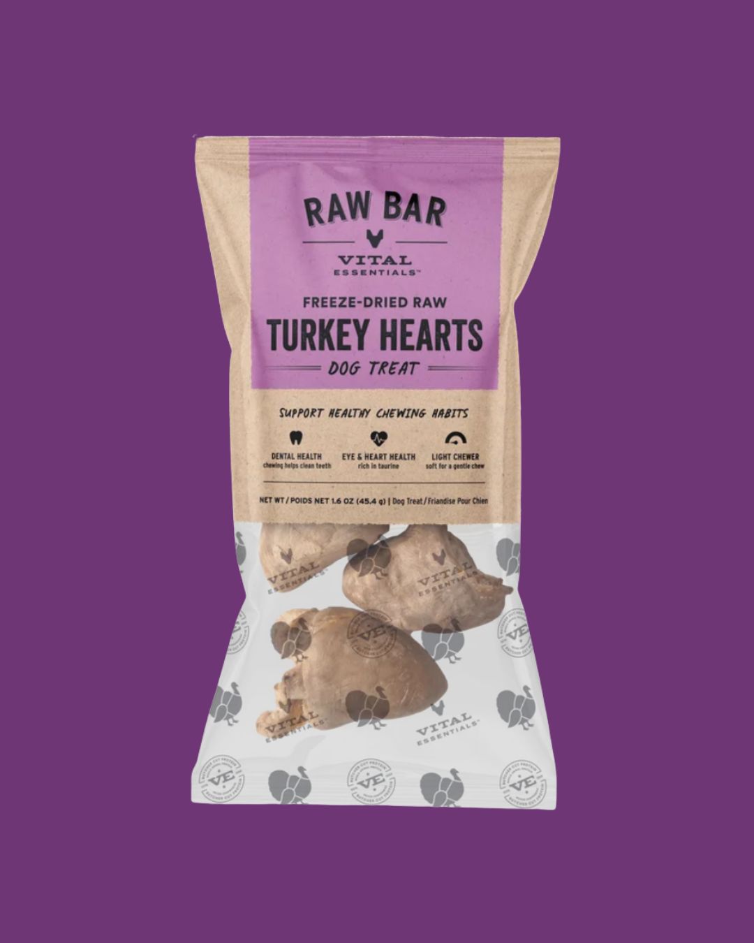 Vital Essentials- Raw Bar FD Turkey Hearts 1.6oz