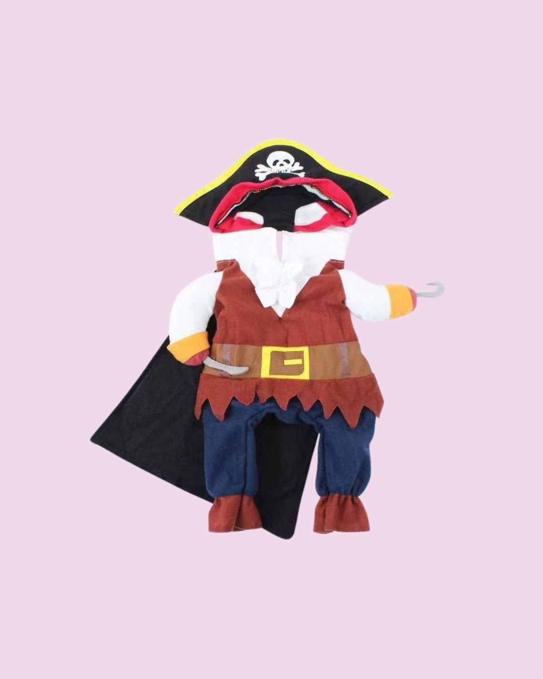 Pet Life 'captain Snuggles' Pirate Pet Dog Costume Uniform Large