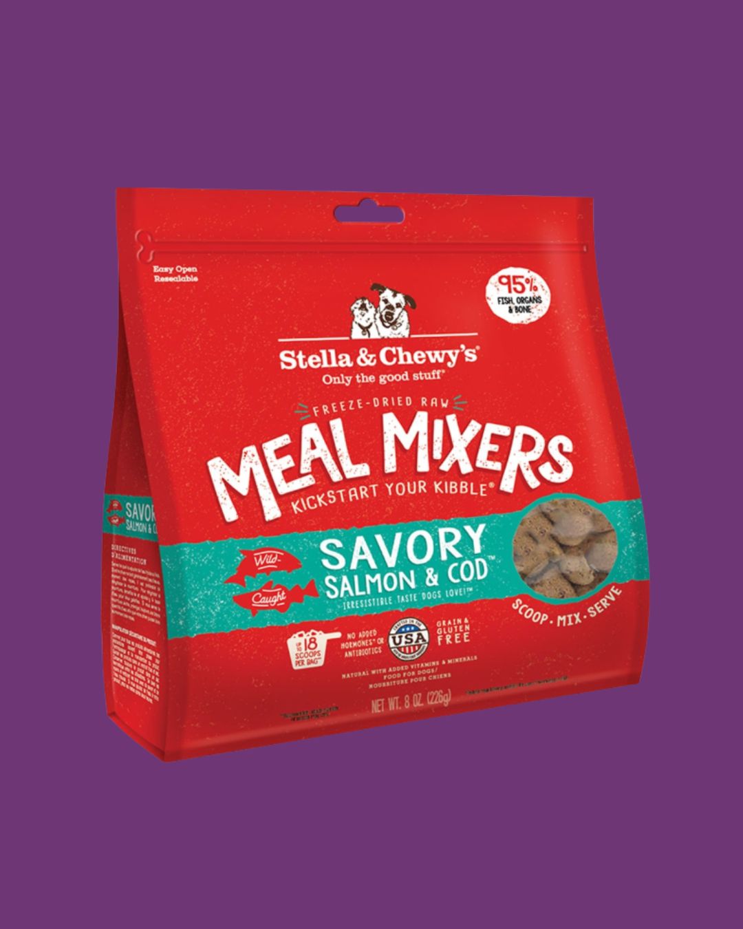 Stella &amp; Chewy's- Savory Salmon and Cod Meal Mixer 8oz