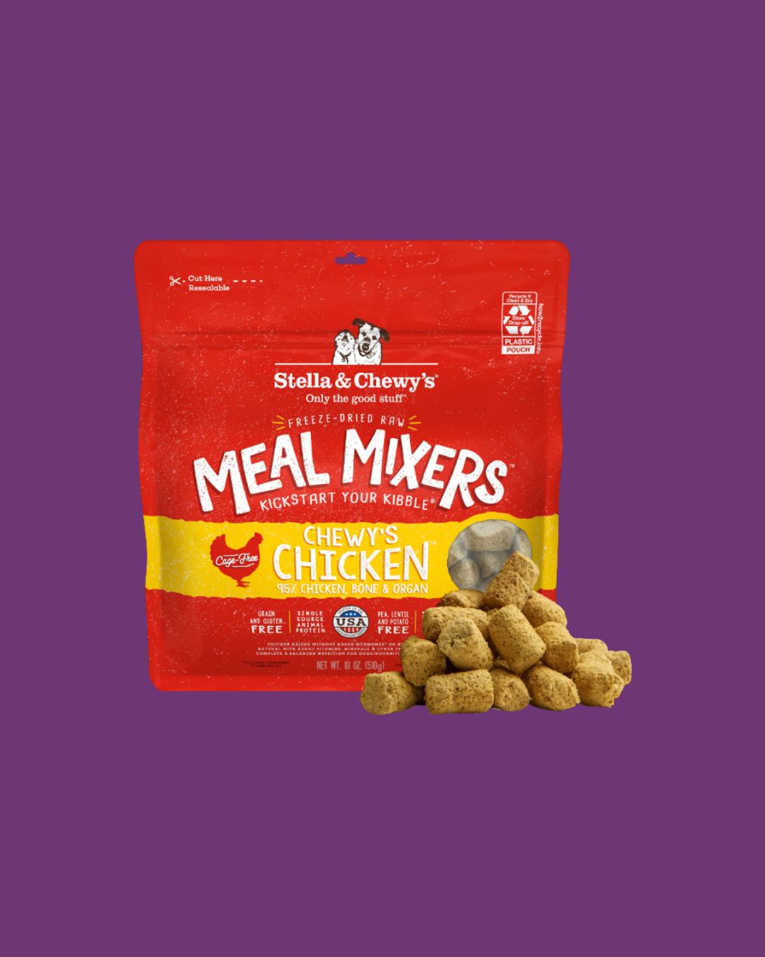 Freeze Dried Meal Mixers - Chicken - 18oz