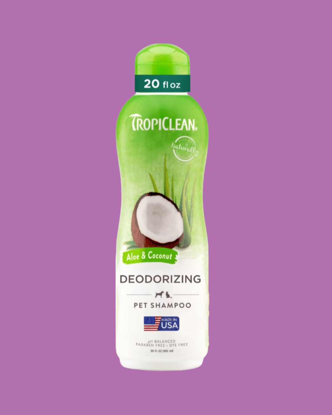 TROPICLEAN DOG Aloe and Coconut Deodorizing Pet Shampoo
