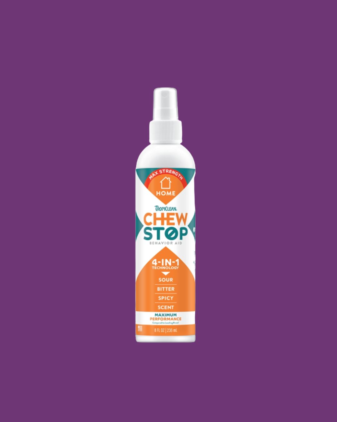 TROPICLEAN- DOG CHEW STOP 4-in-1 MAX STRENGTH