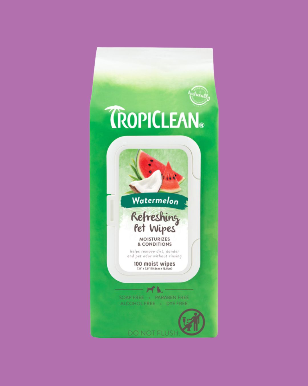 Tropiclean- Watermelon Refreshing Pet Wipes 100ct