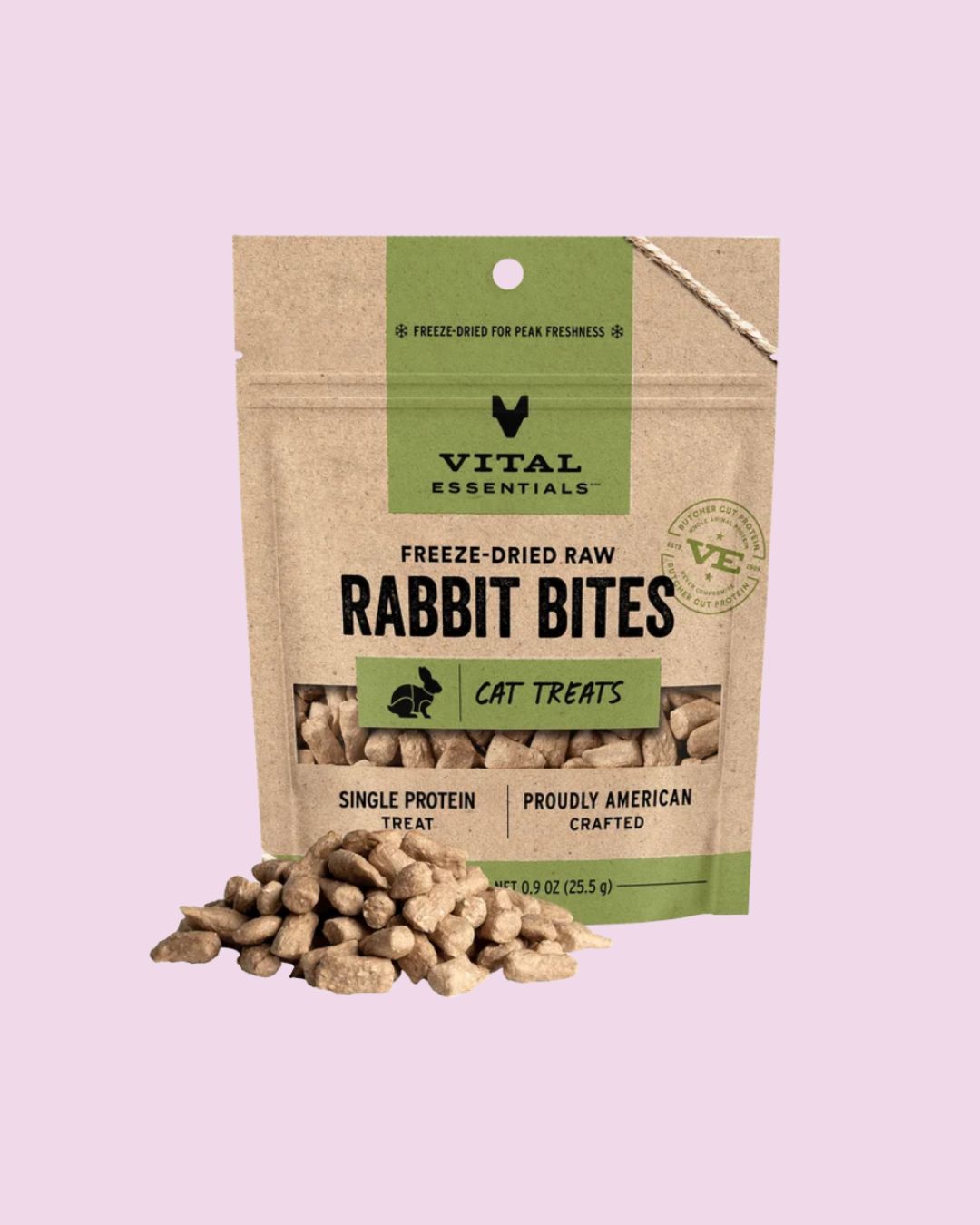 Vital Essentials- Rabbit Bites Cat Treats 0.9oz