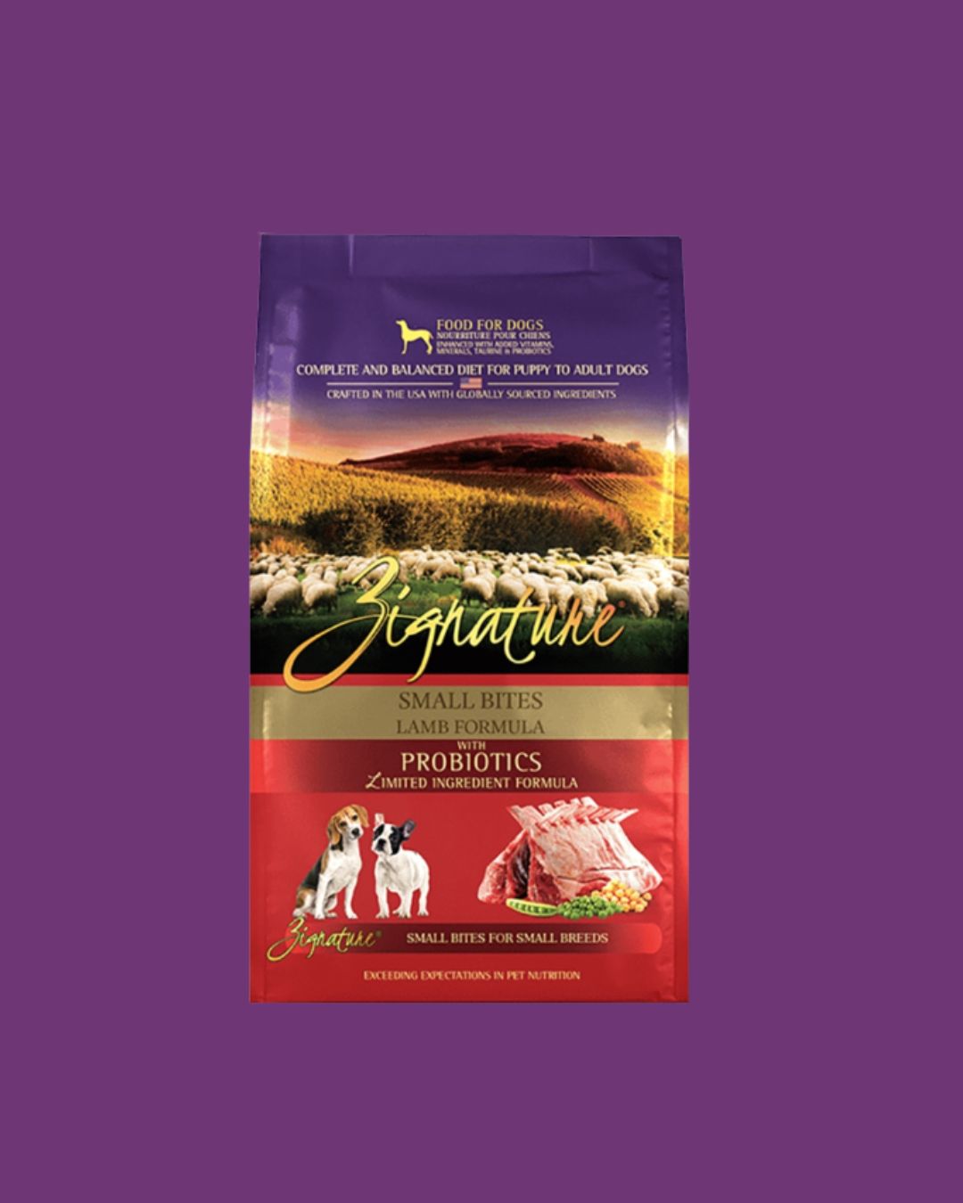 ZIGNATURE DOG SMALL BITES GRAIN FREE LAMB 4LB