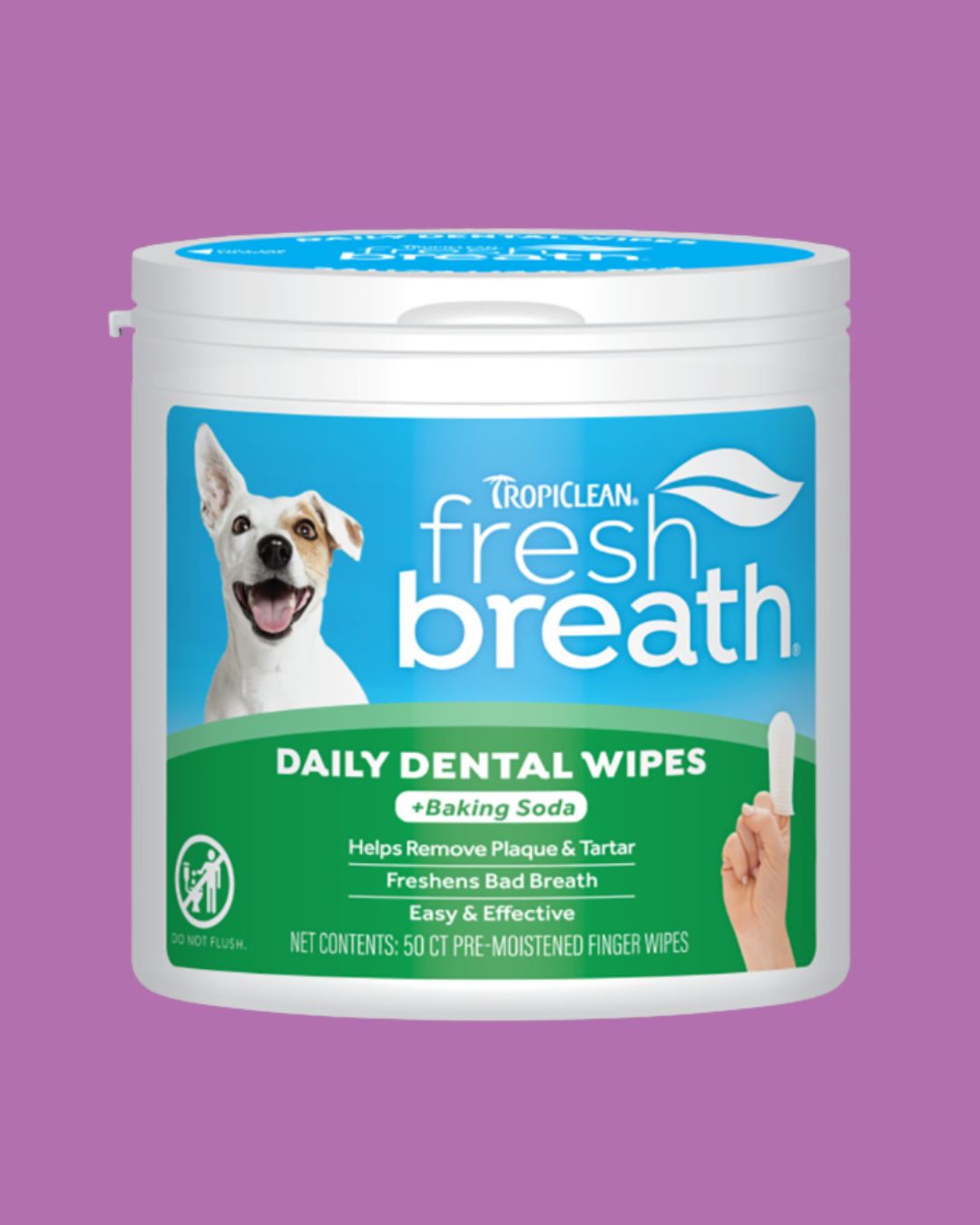 Tropiclean- Dental Finger Wipes 50ct