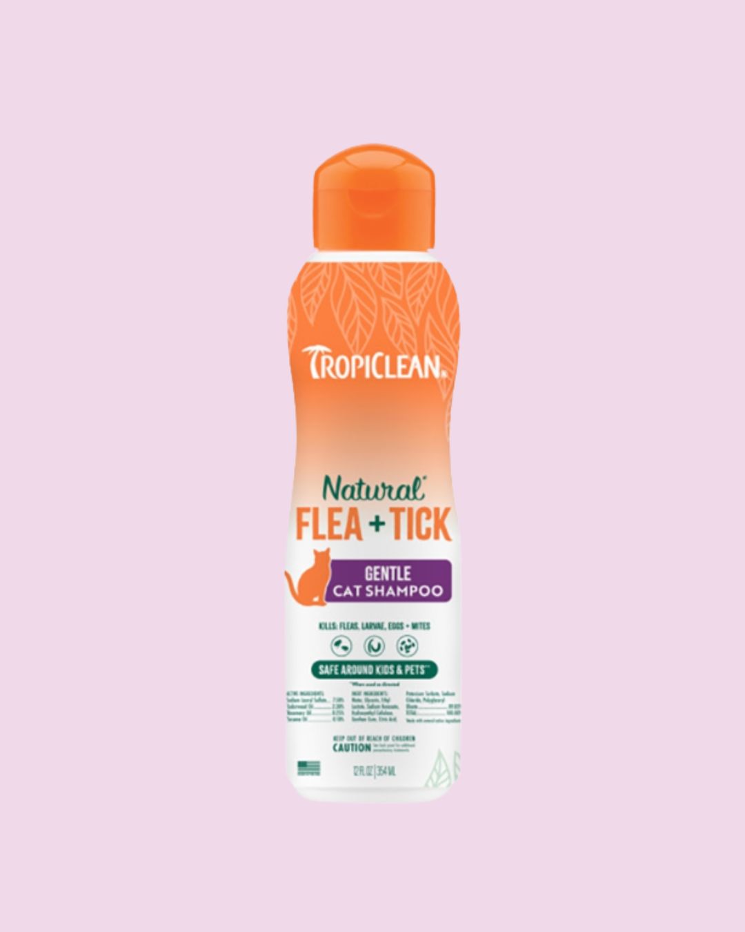 Tropiclean- Natural Flea and Tick Cat Shampoo 12 fl oz