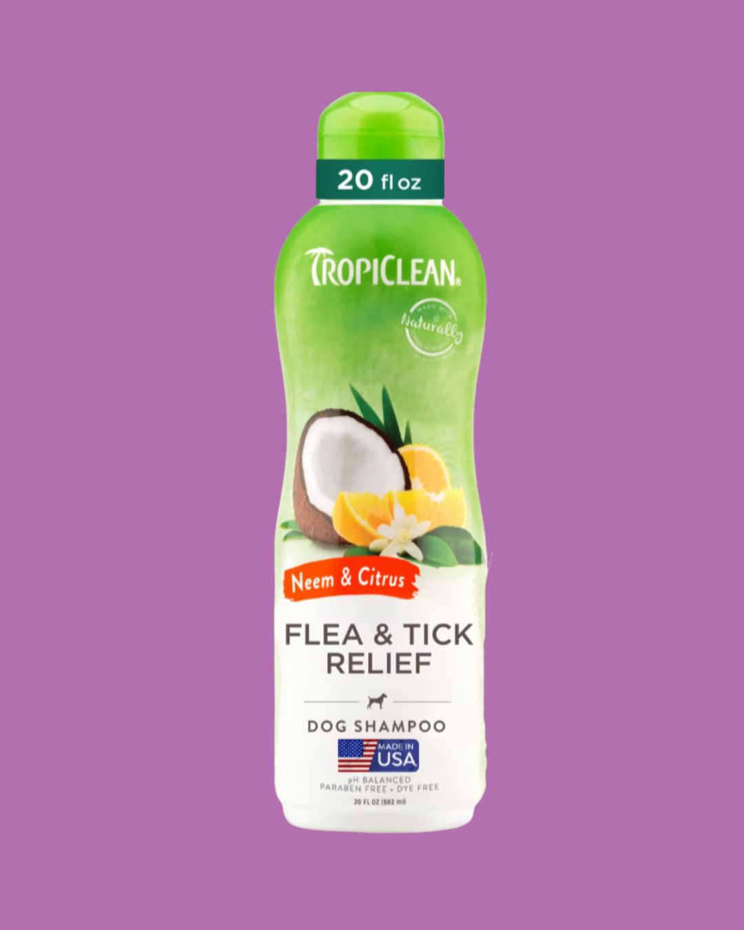 TROPICLEAN- Neem Citrus Flea and Tick Shampoo