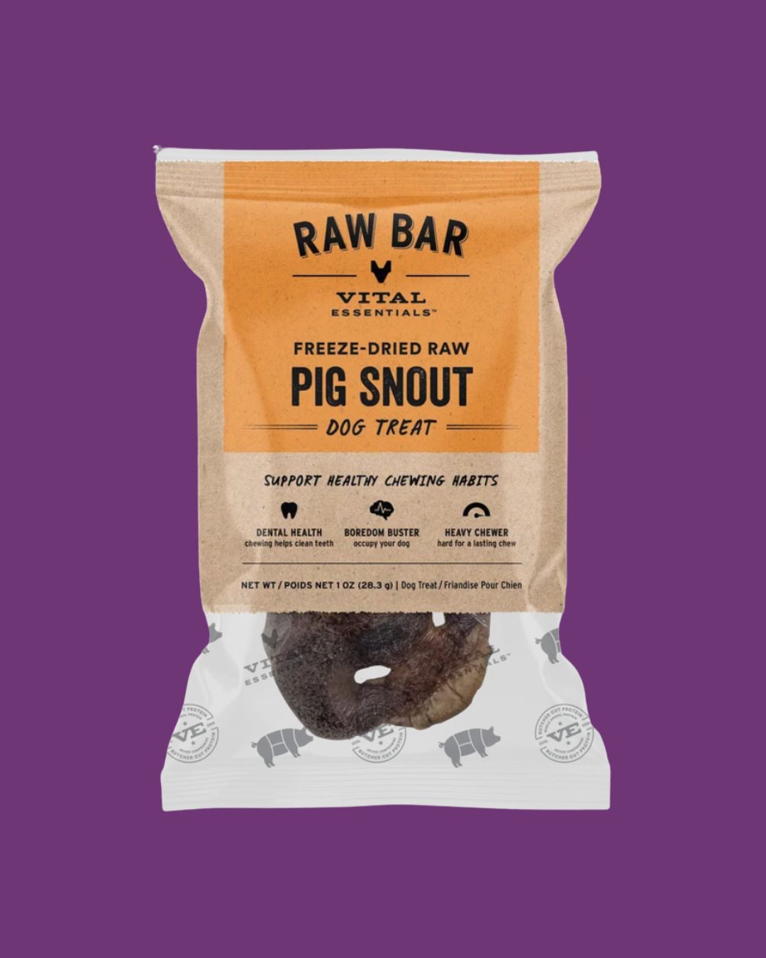 Vital Essentials - Raw Bar - FD Pig Snout