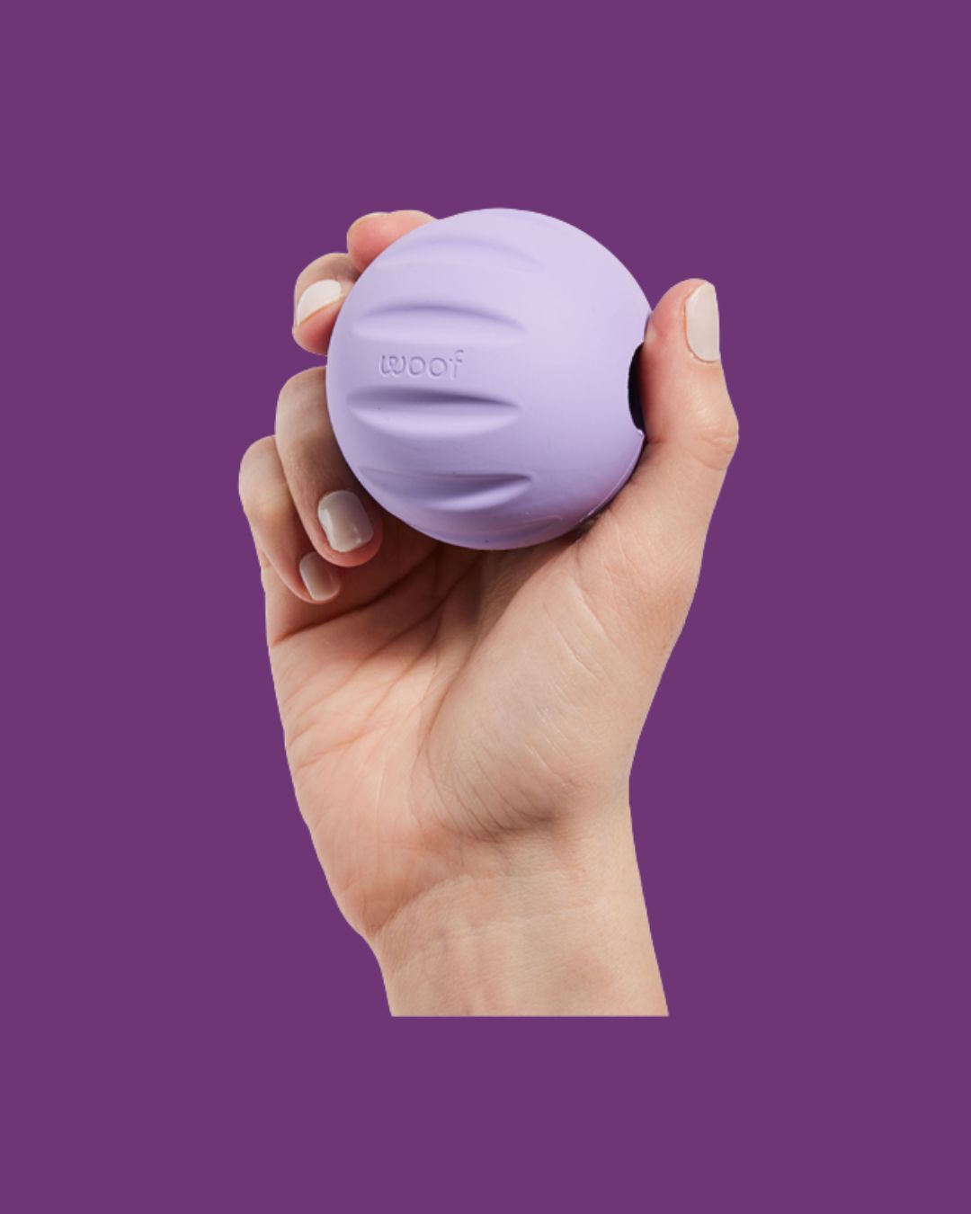 Forager Flyball Treat Dispensing Ball, Color: Lavender