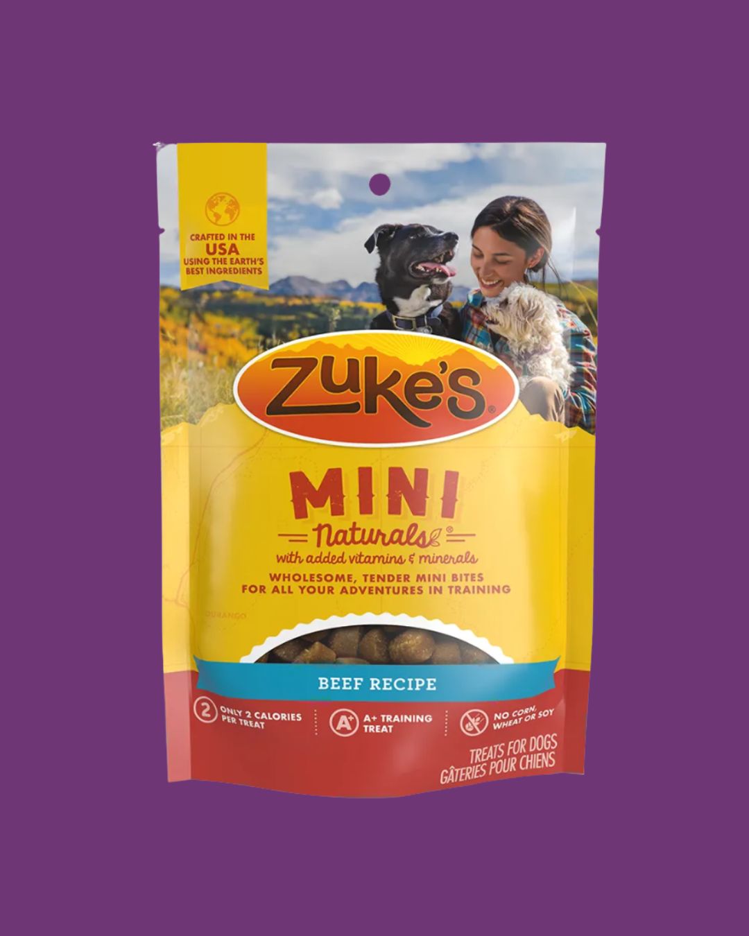 Zukes- Mini Naturals Beef Dog Treats 16 oz