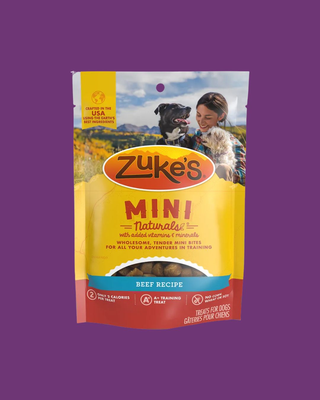 Zukes Mini Naturals Beef Dog Treats 6 oz