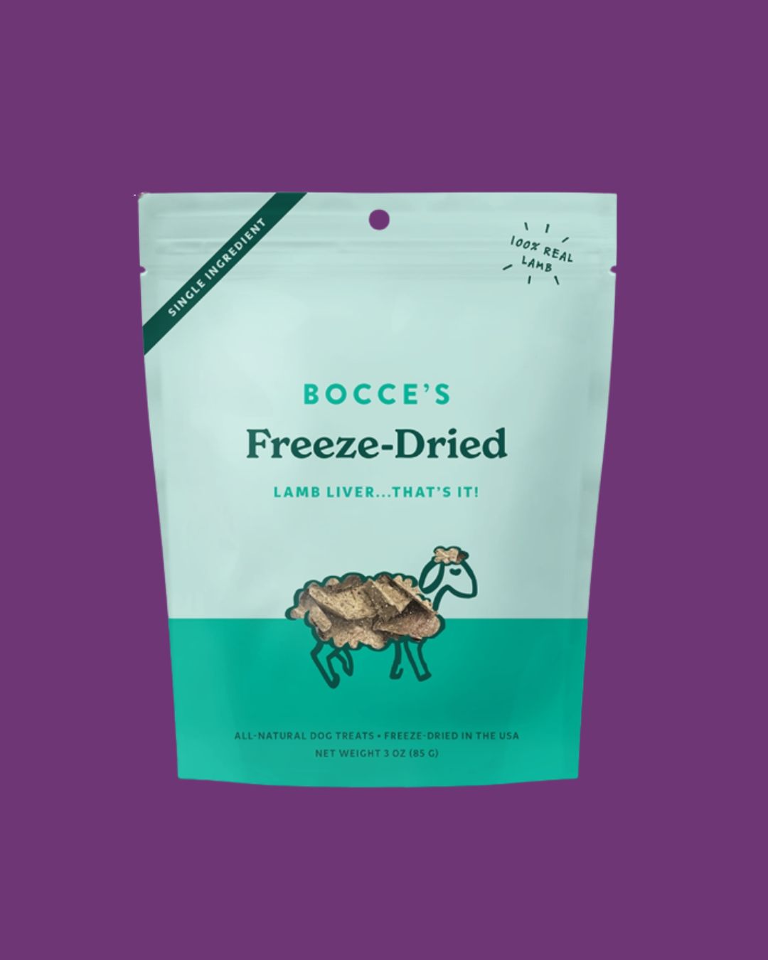 Bocce's- Freeze Dried Lamb Liver Treats 3oz