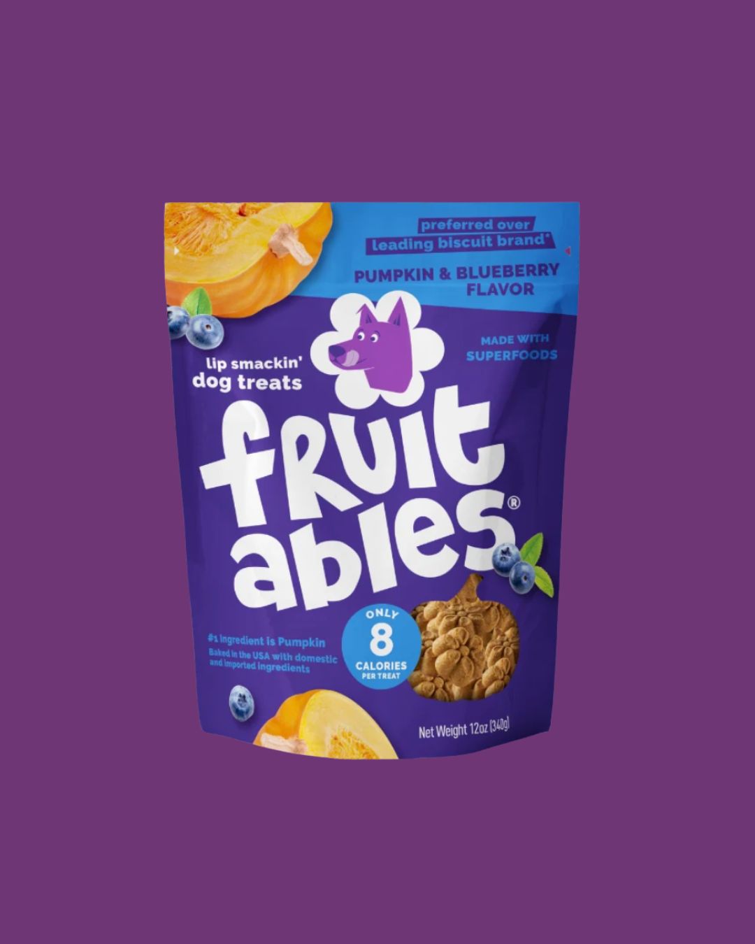 Fruitables- Pumpkin Blueberry Dog Treats