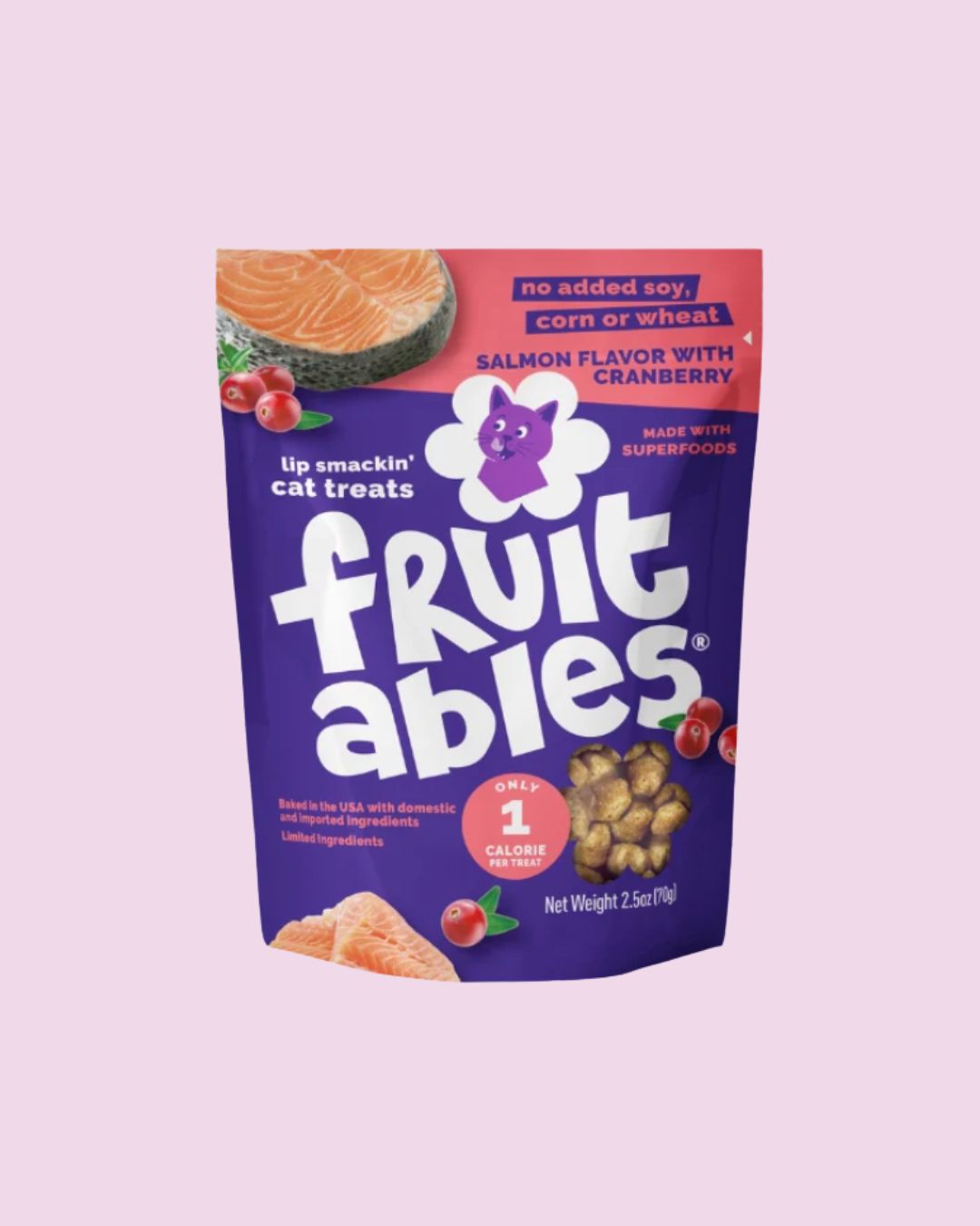 Fruitables- Salmon with Cranberry Cat Treats 2.5oz