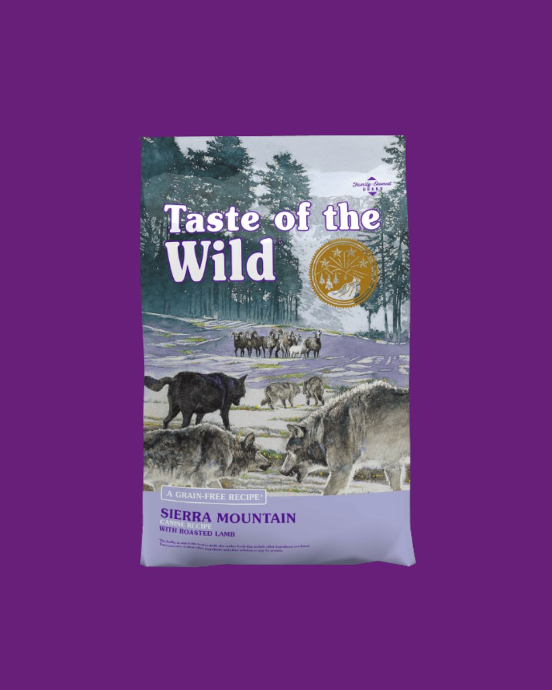 Taste of the Wild- Dog Sierra Mountain Dry Food 5lbs
