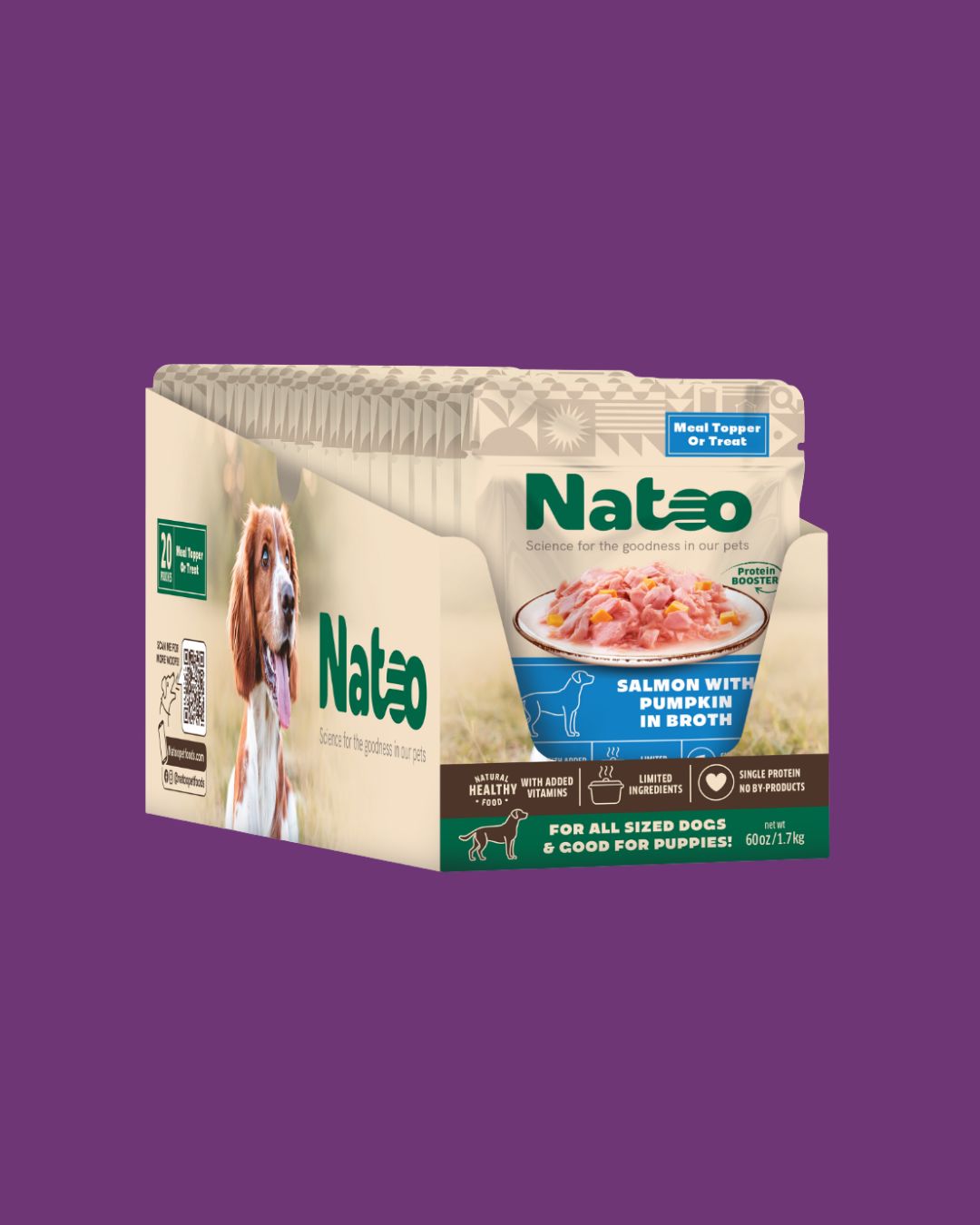 Natoo- Salmon with Pumpkin in Broth 3oz