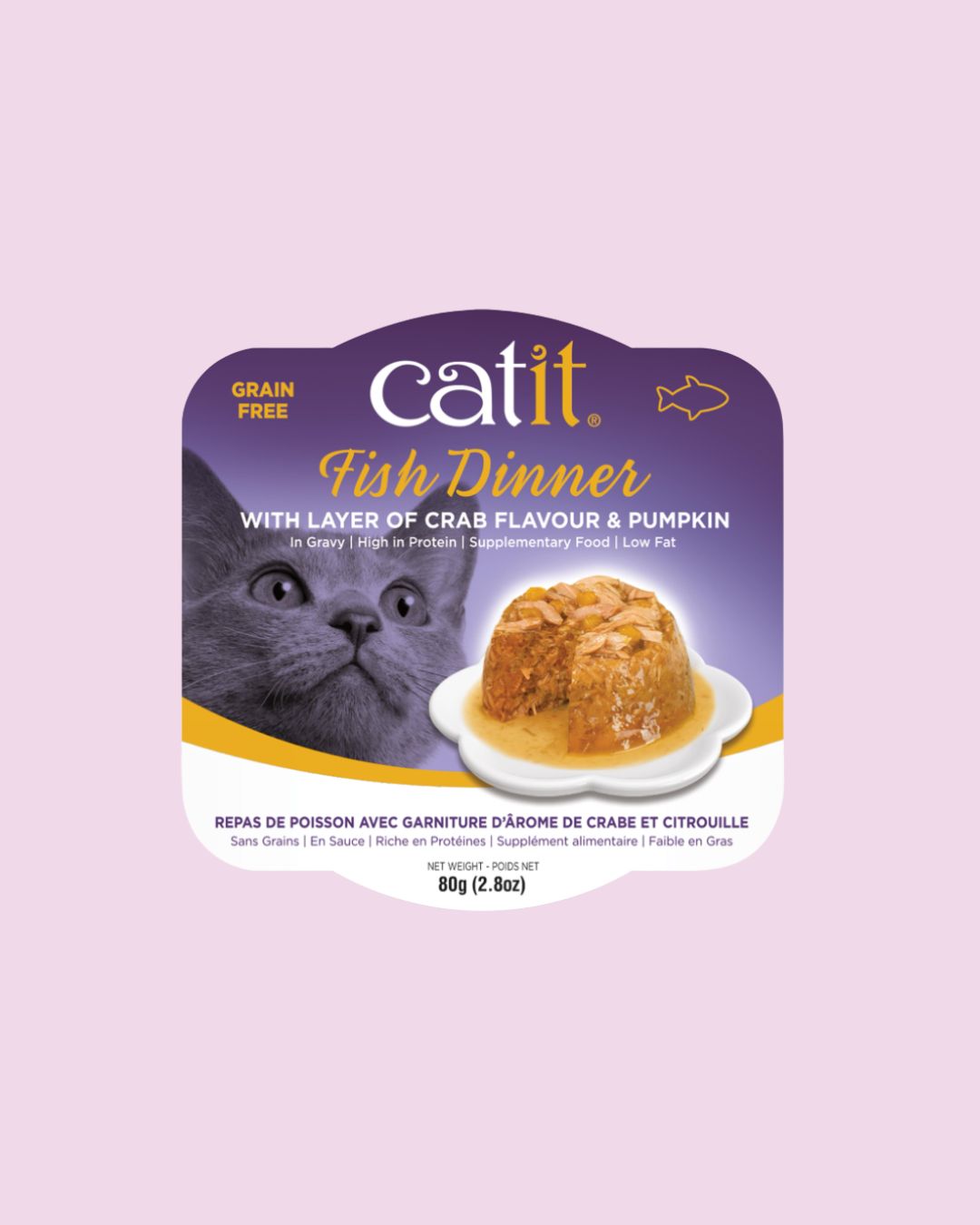 Catit- Dinner Fish with Layer of Crab and Pumpkin 2.65oz