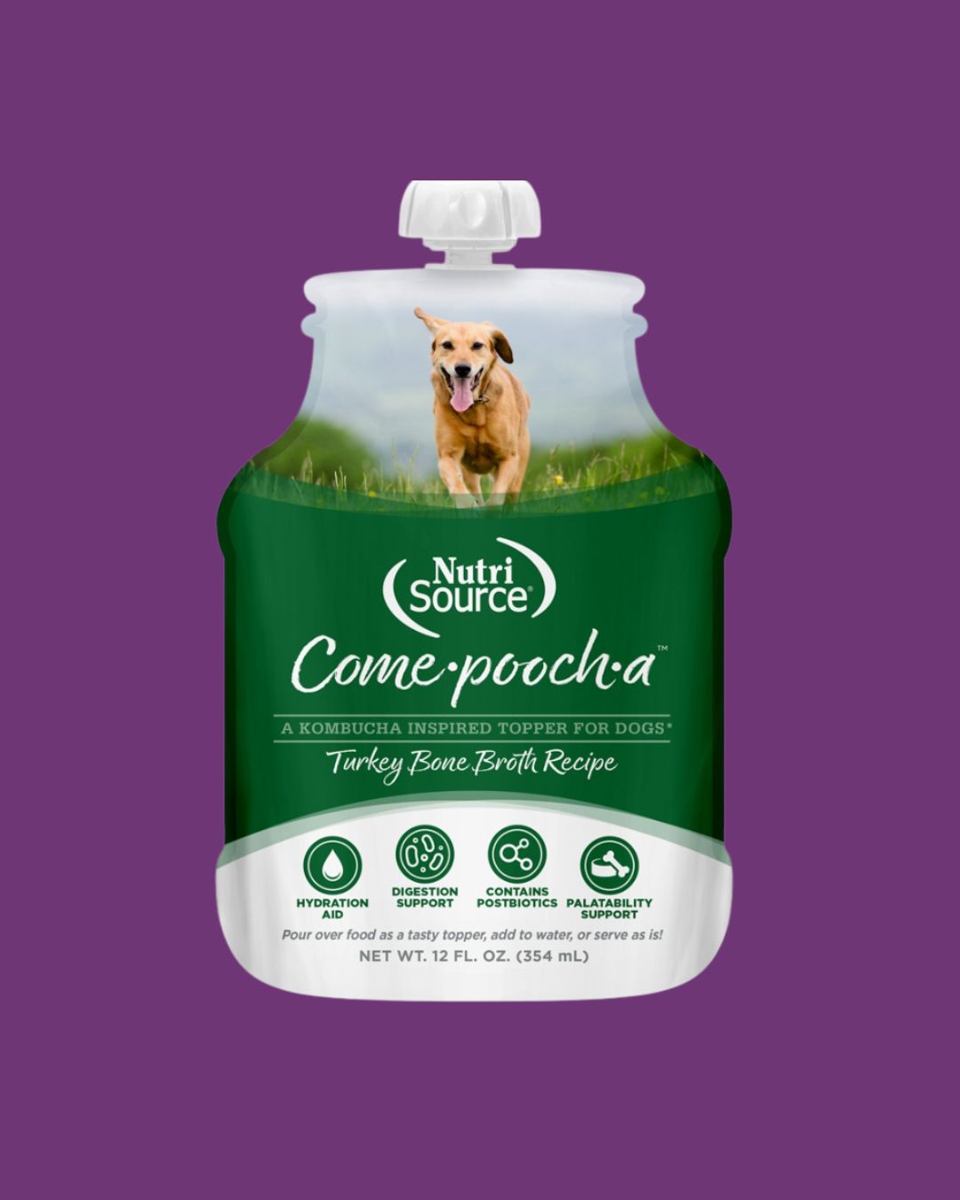 Nutrisource- Come-pooch-a Turkey Bone Broth 12floz
