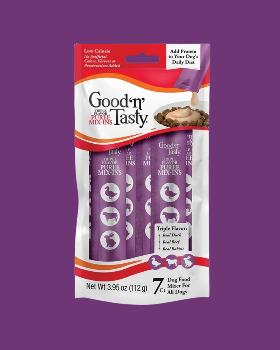 Good'n'Tasty- Puree Mix-ins Duck, Beef, Rabbit