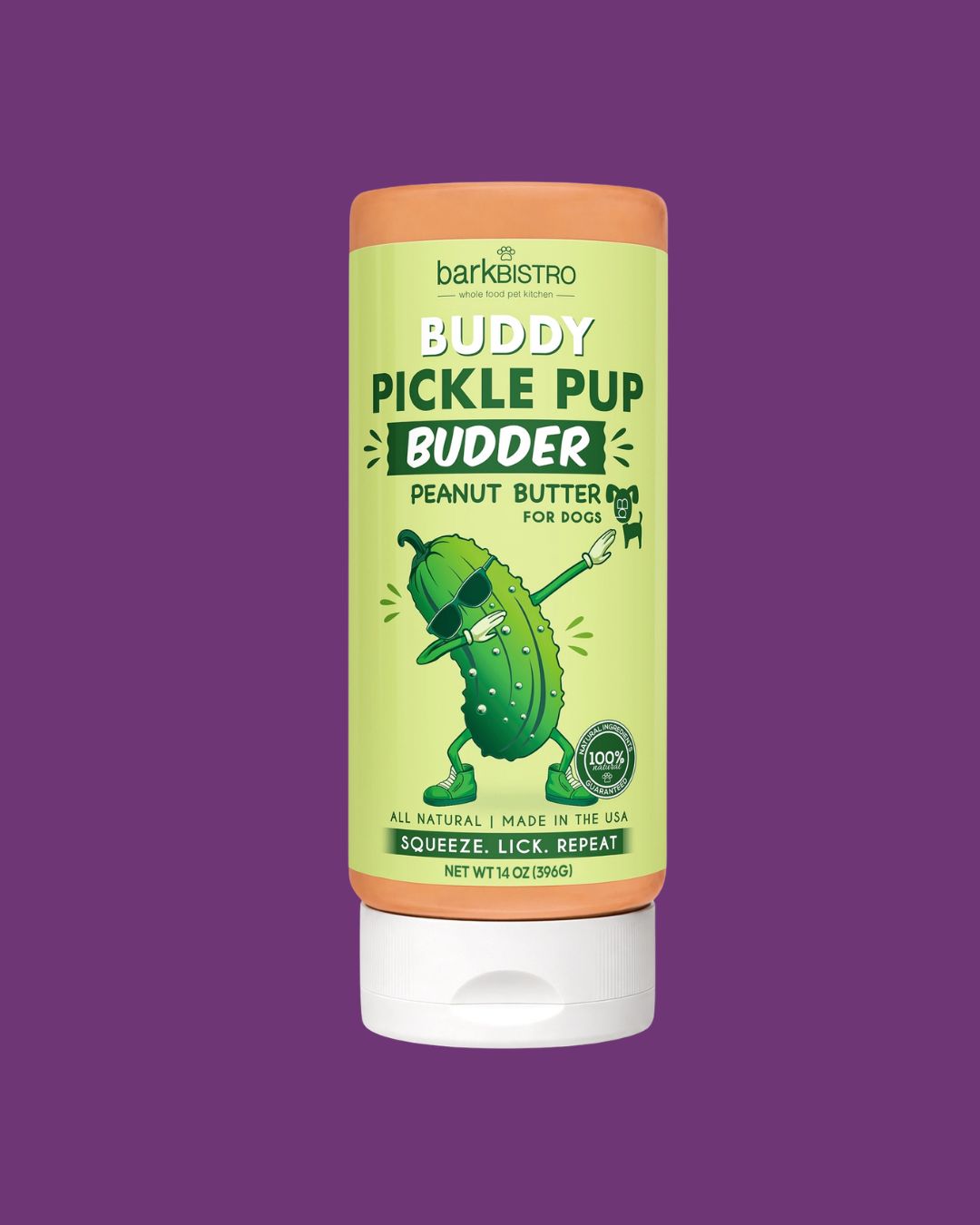 Buddy Budder Limited Edition Flavors - 14oz Squeeze Bottle, Flavors: Pickle Pup