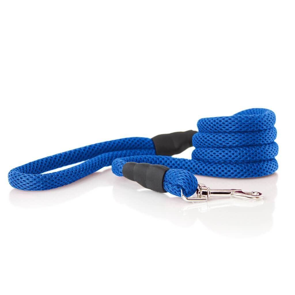 Mesh Leash - 4 Feet, Color: Blue, Size: 4 Feet