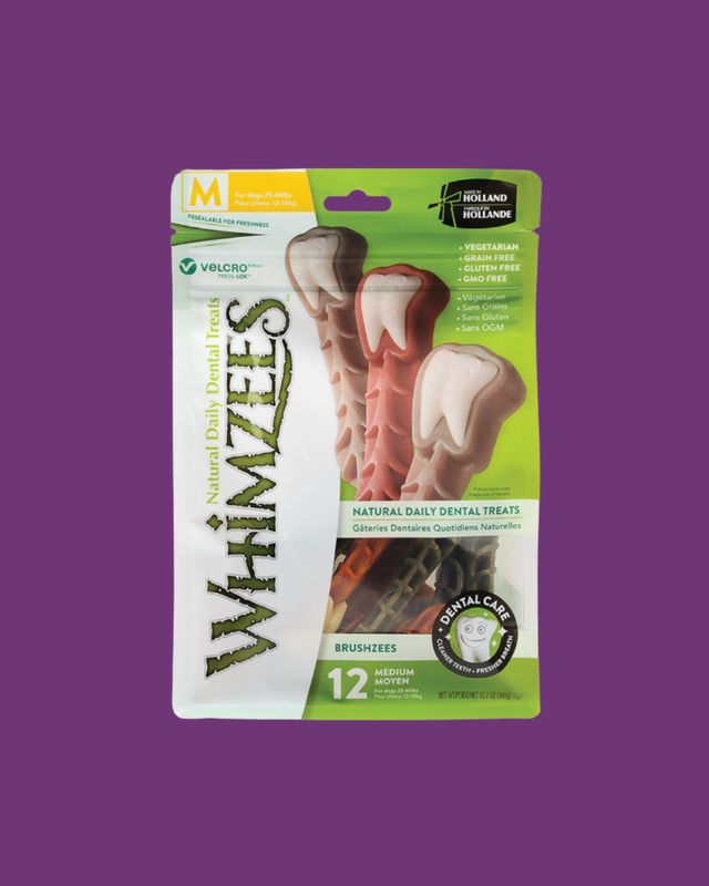 Whimzees- Natural Dental Treats Medium 12-count