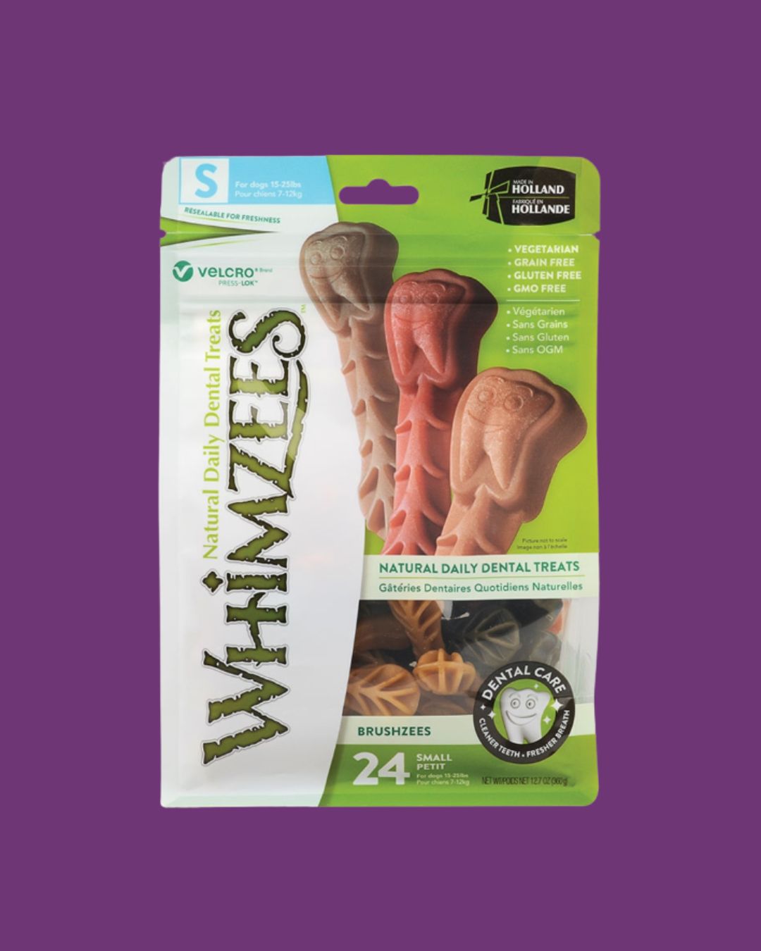 Whimzees- Natural Dental Treats Small 24-count