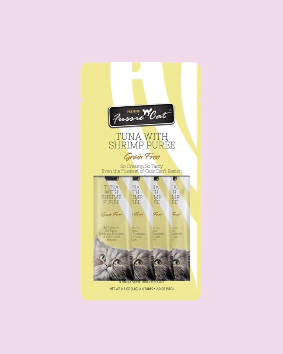 Fussie Cat- Tuna with Shrimp Puree 4-pack