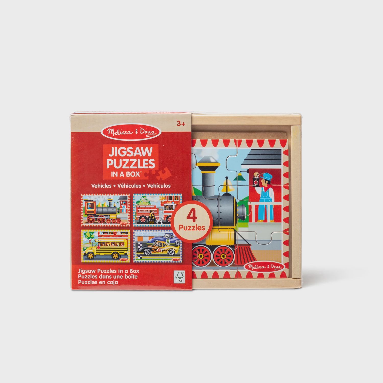 Melissa &amp; Doug Vehicles JigSaw 4 Puzzles