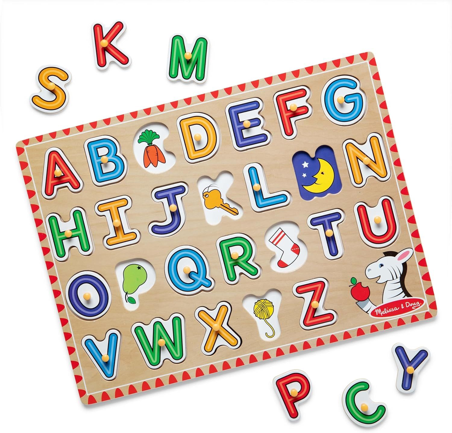 Melissa &amp; Doug Alphabet Peg Puzzle