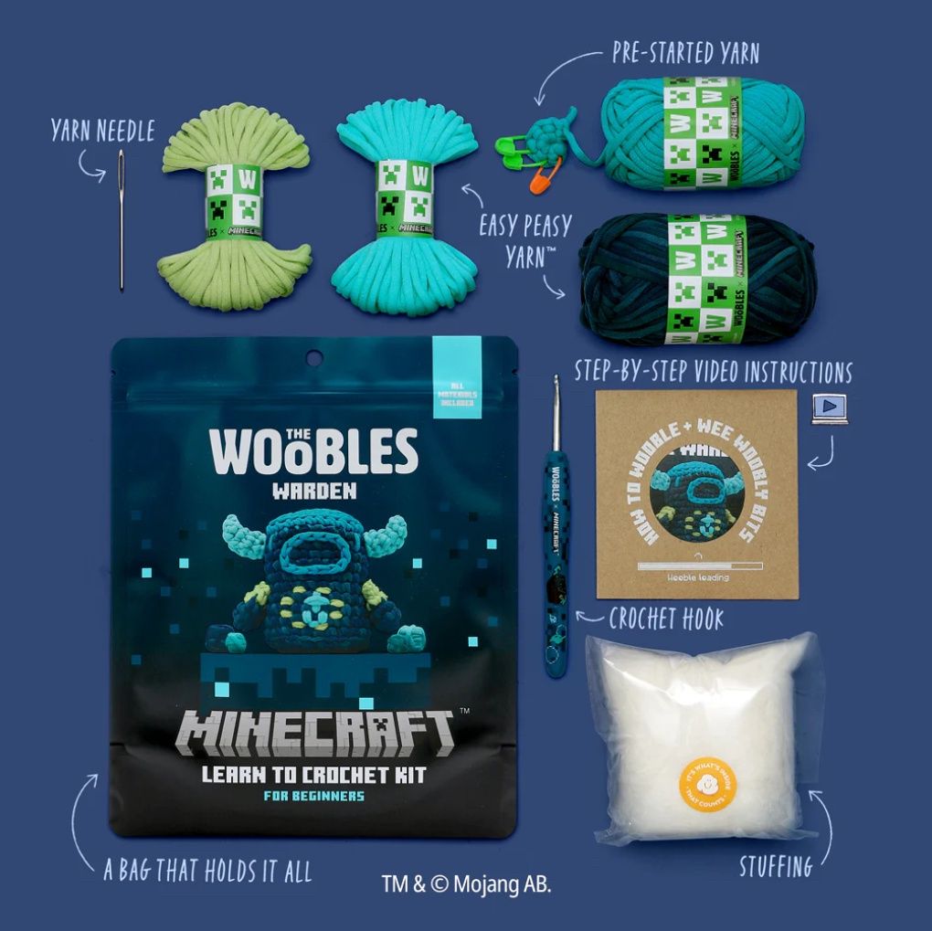 Minecraft Warden Crochet Kit