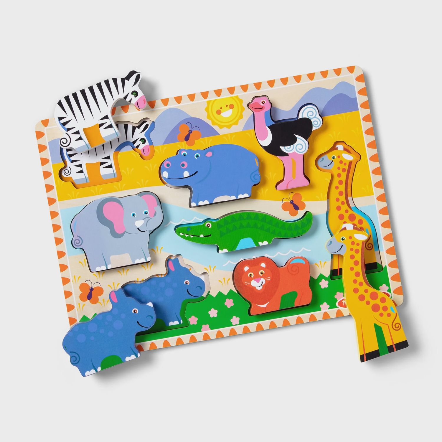 Melissa &amp; Doug Safari Animals Chunky Puzzle
