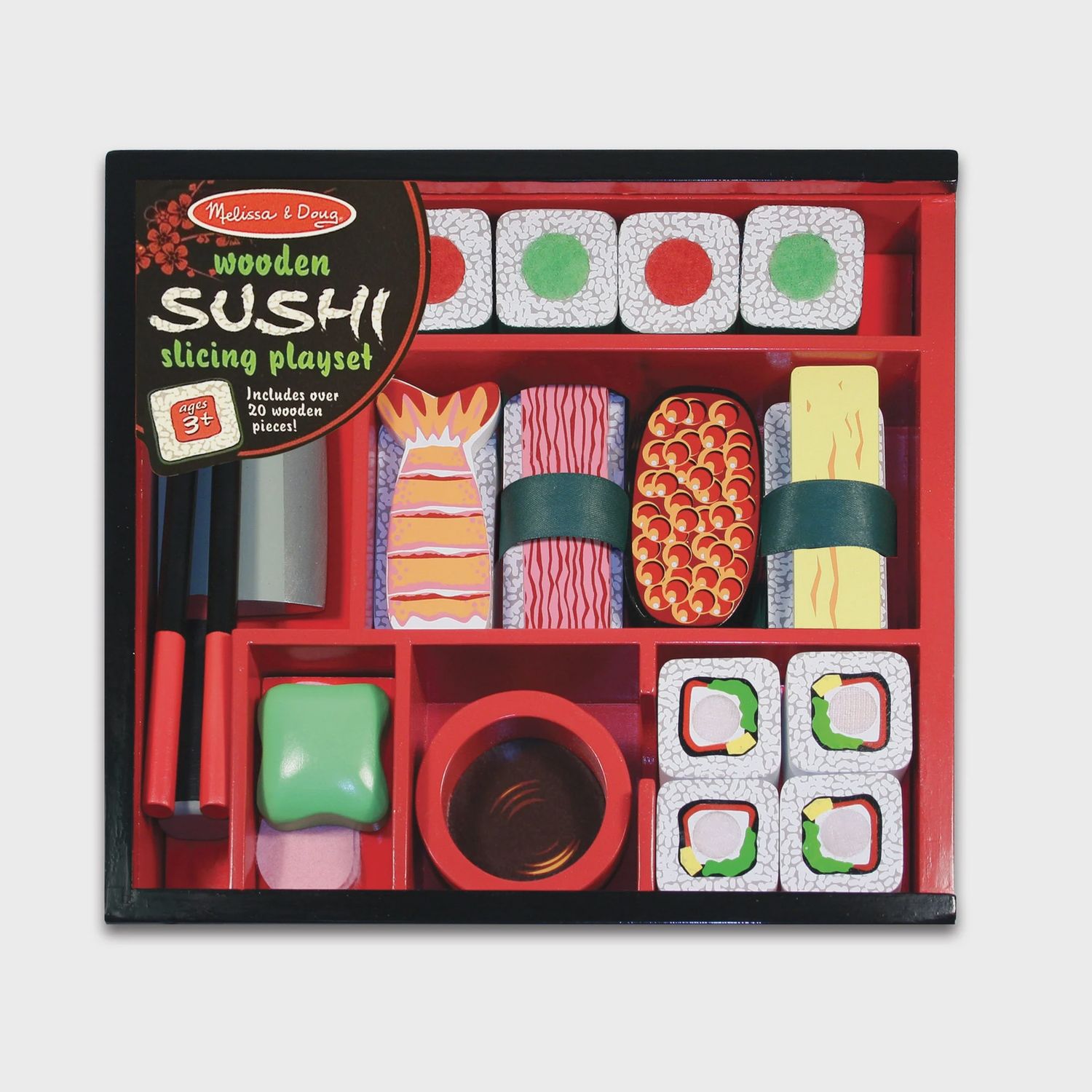 Melissa &amp; Doug Wooden Sushi Slicing Playset