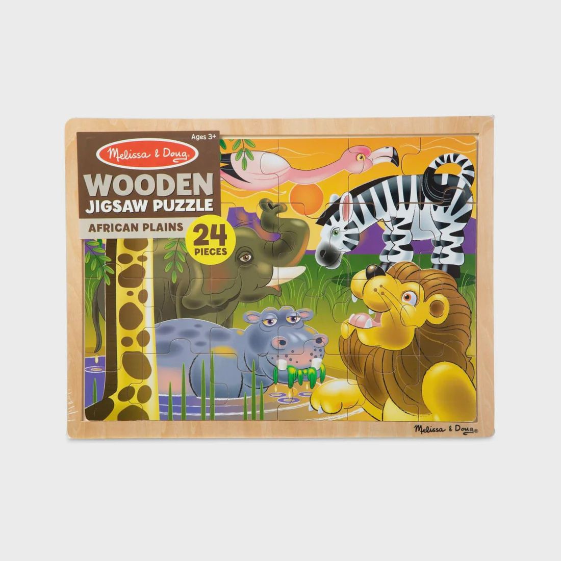 Melissa &amp; Doug African Plains Jigsaw Puzzle 24 piece