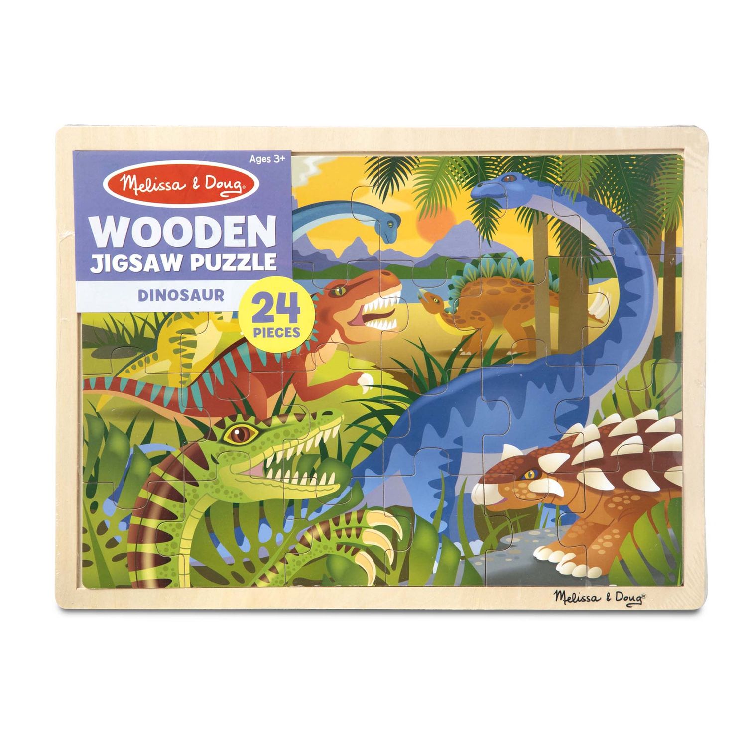 Melissa &amp; Doug Dinosaur Jigsaw Puzzle 24 pieces