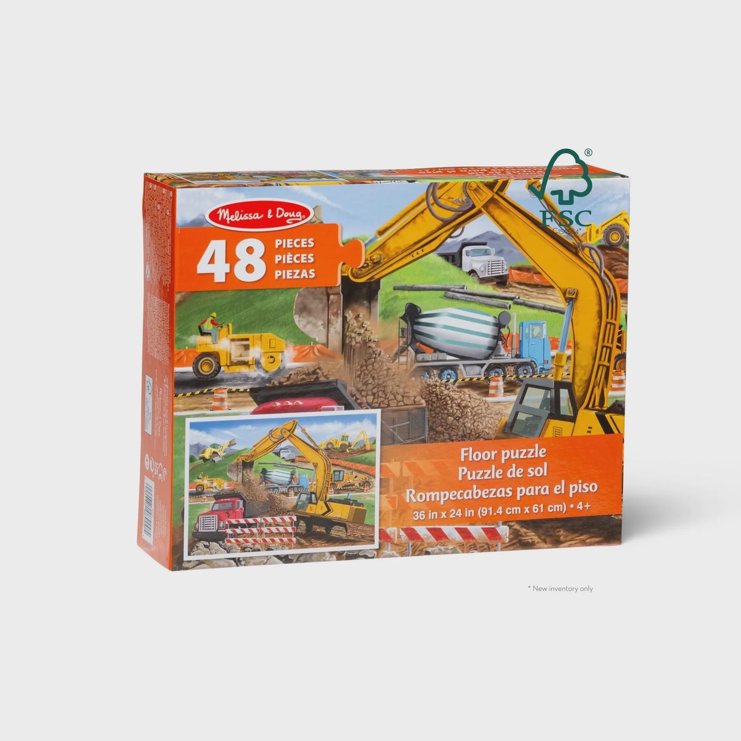 Melissa Doug Building Site 48 Piece Puzzle