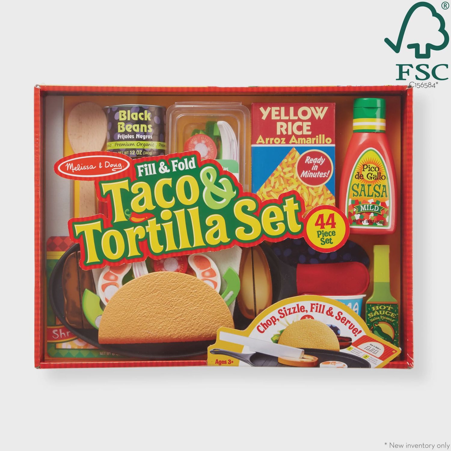 Melissa &amp; Doug Fill &amp; Fold Taco Set