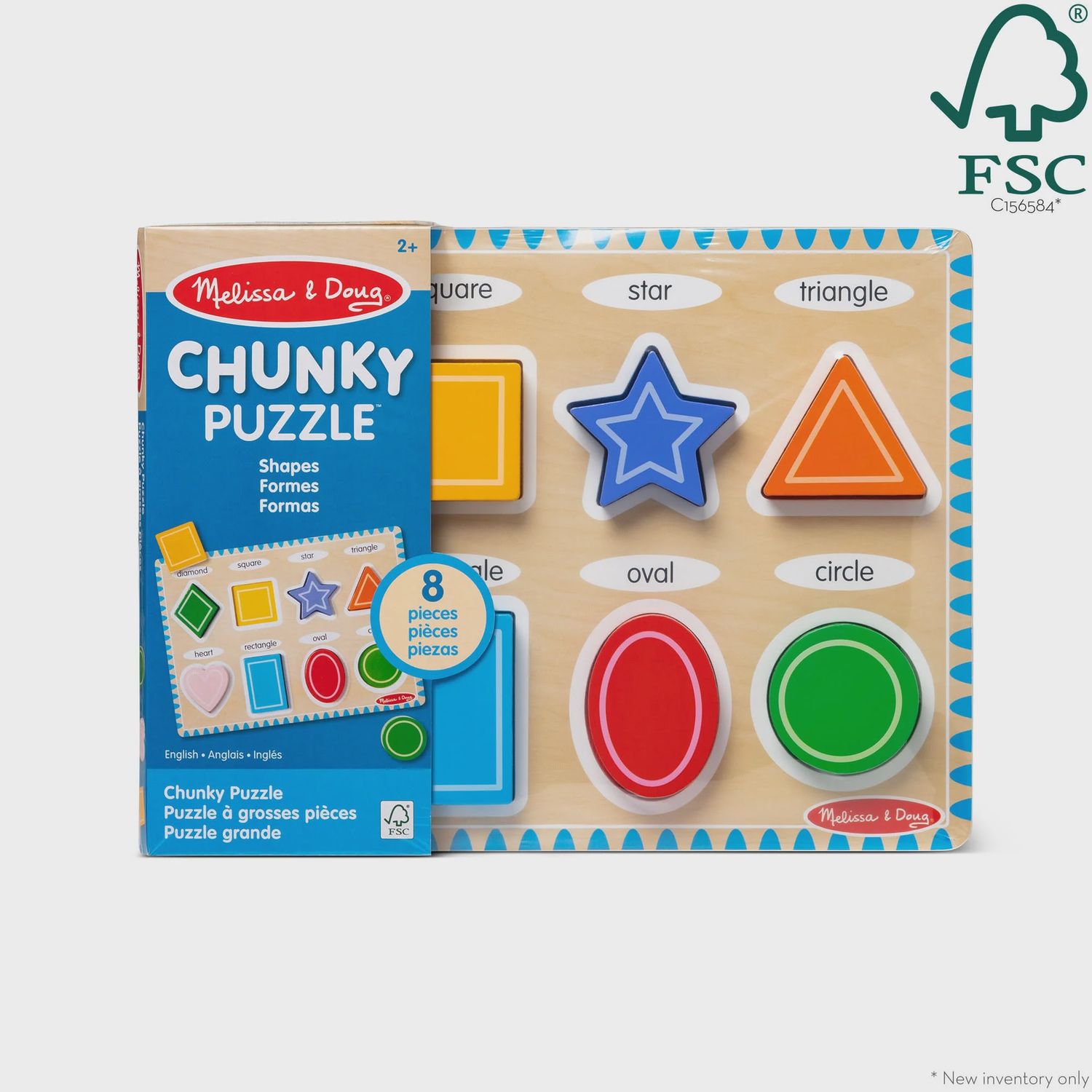 Melissa &amp; Doug Shapes Chunky Puzzle