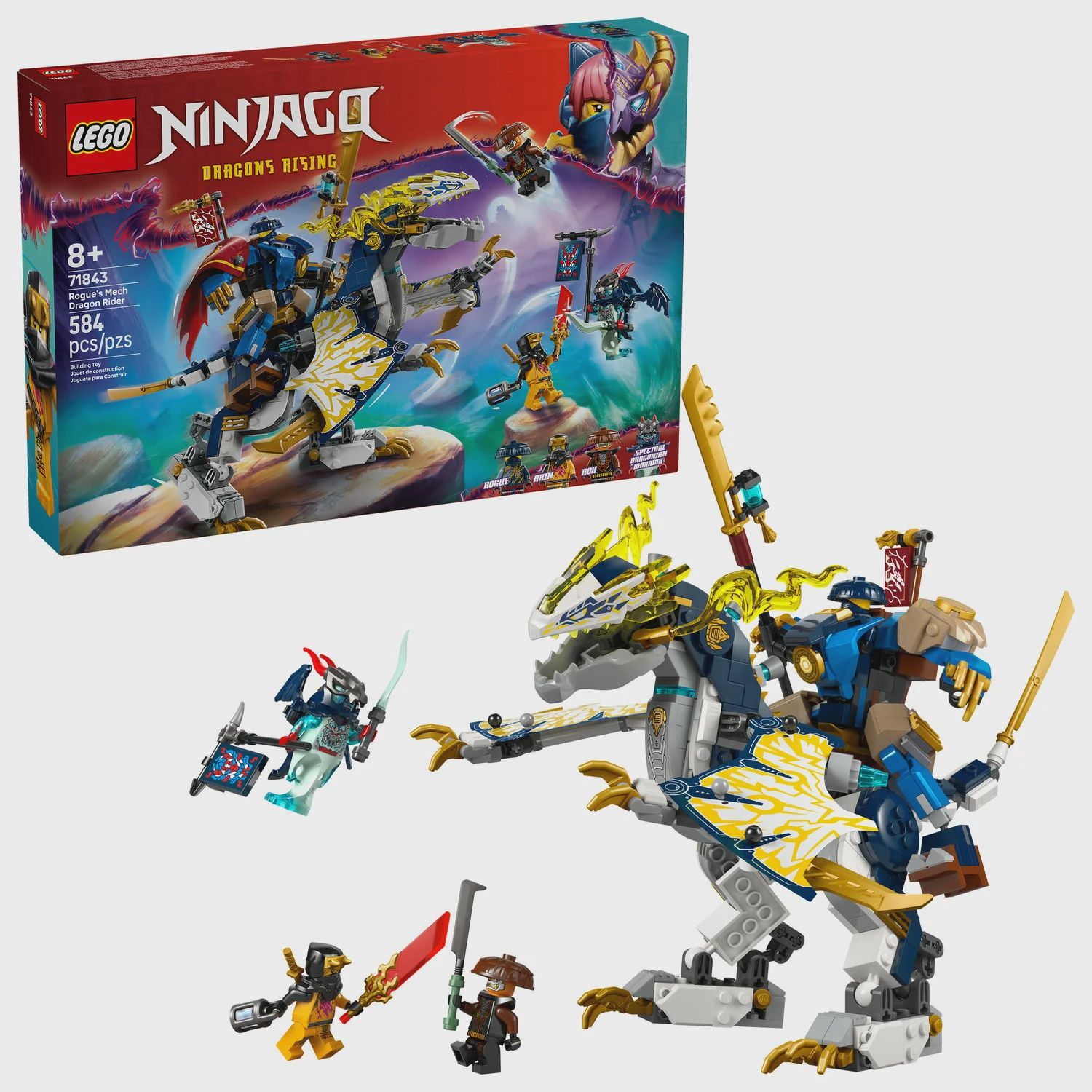 Lego Rogue's Mech Dragon Rider - 71843
