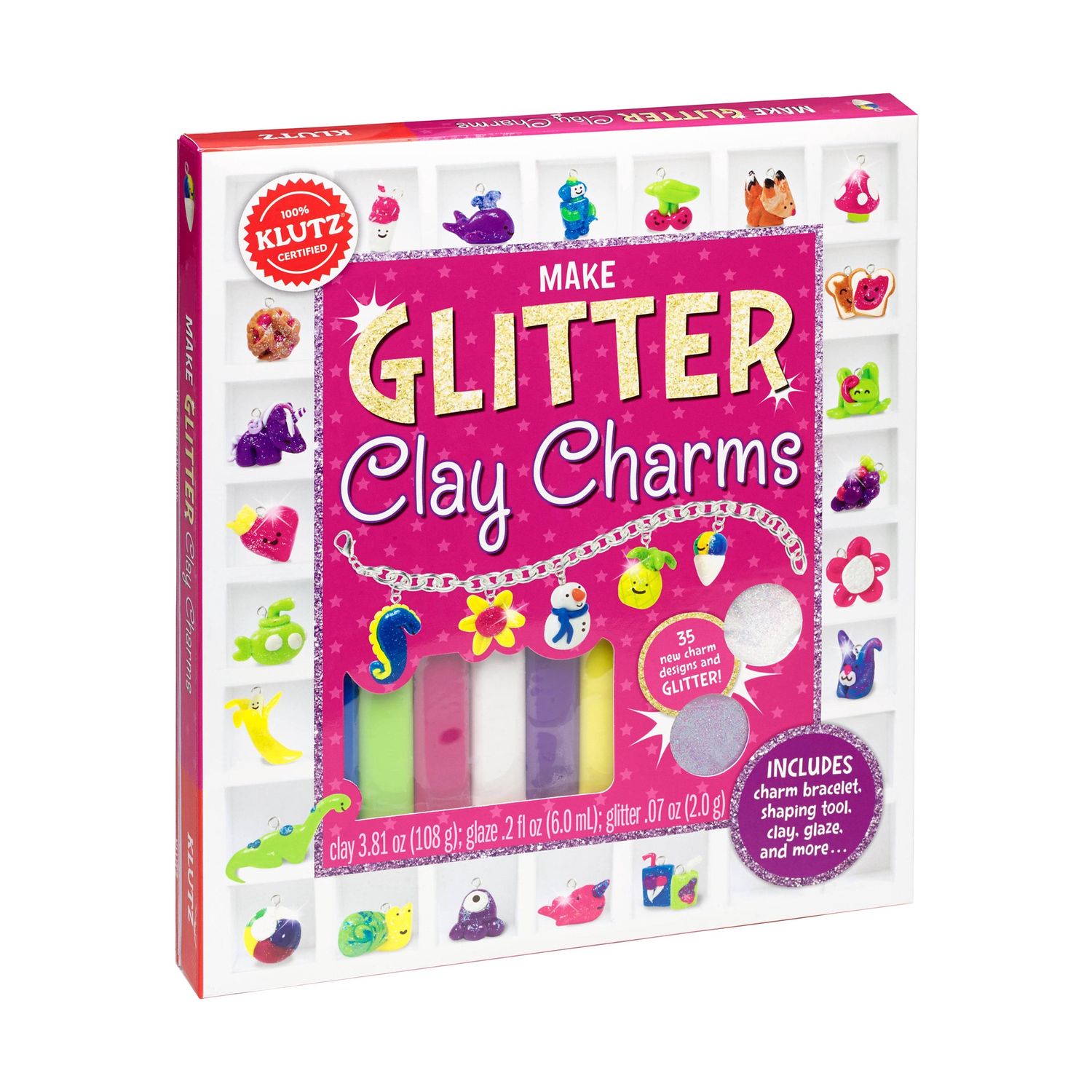 Klutz-MAKE GLITTER CLAY CHARMS #9780545858465