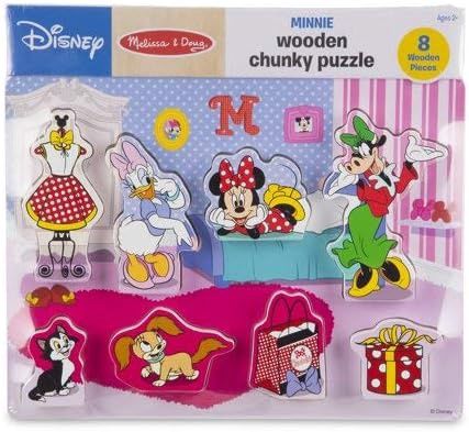 Melissa &amp; Doug Minnie Wooden Chunky Puzzle