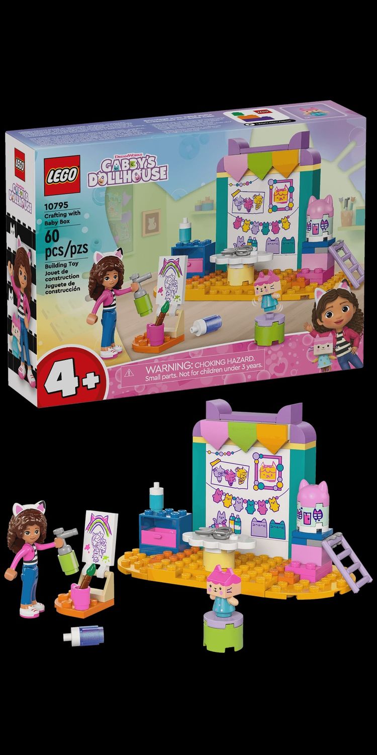 Gabbys Dollhouse Crafting with Baby Box - 10795