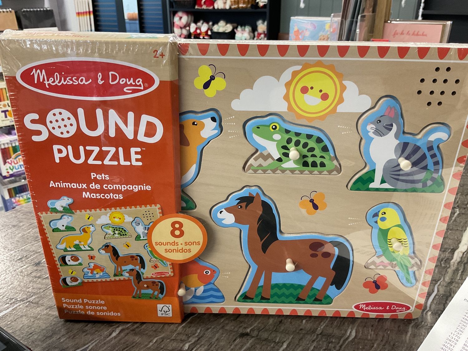 Melissa &amp; Doug Pets Sound Puzzle 8 Piece