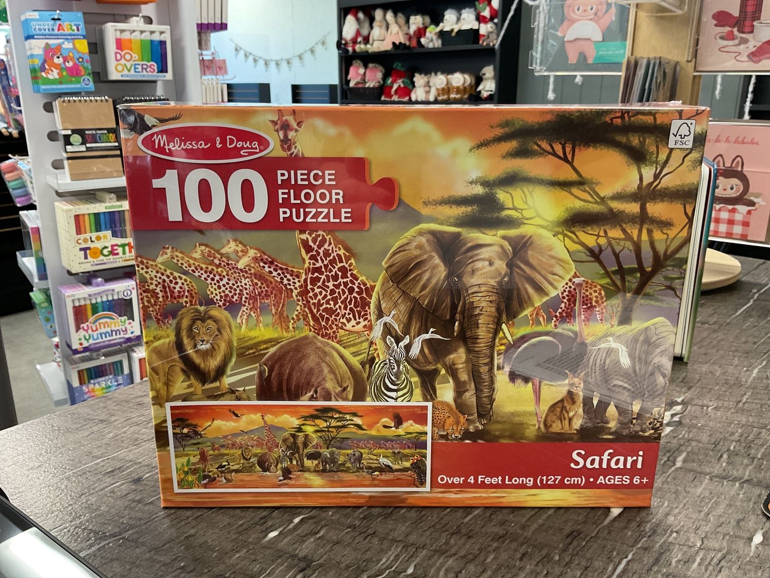 Melissa &amp; Doug Safari 100 Piece Floor Puzzle