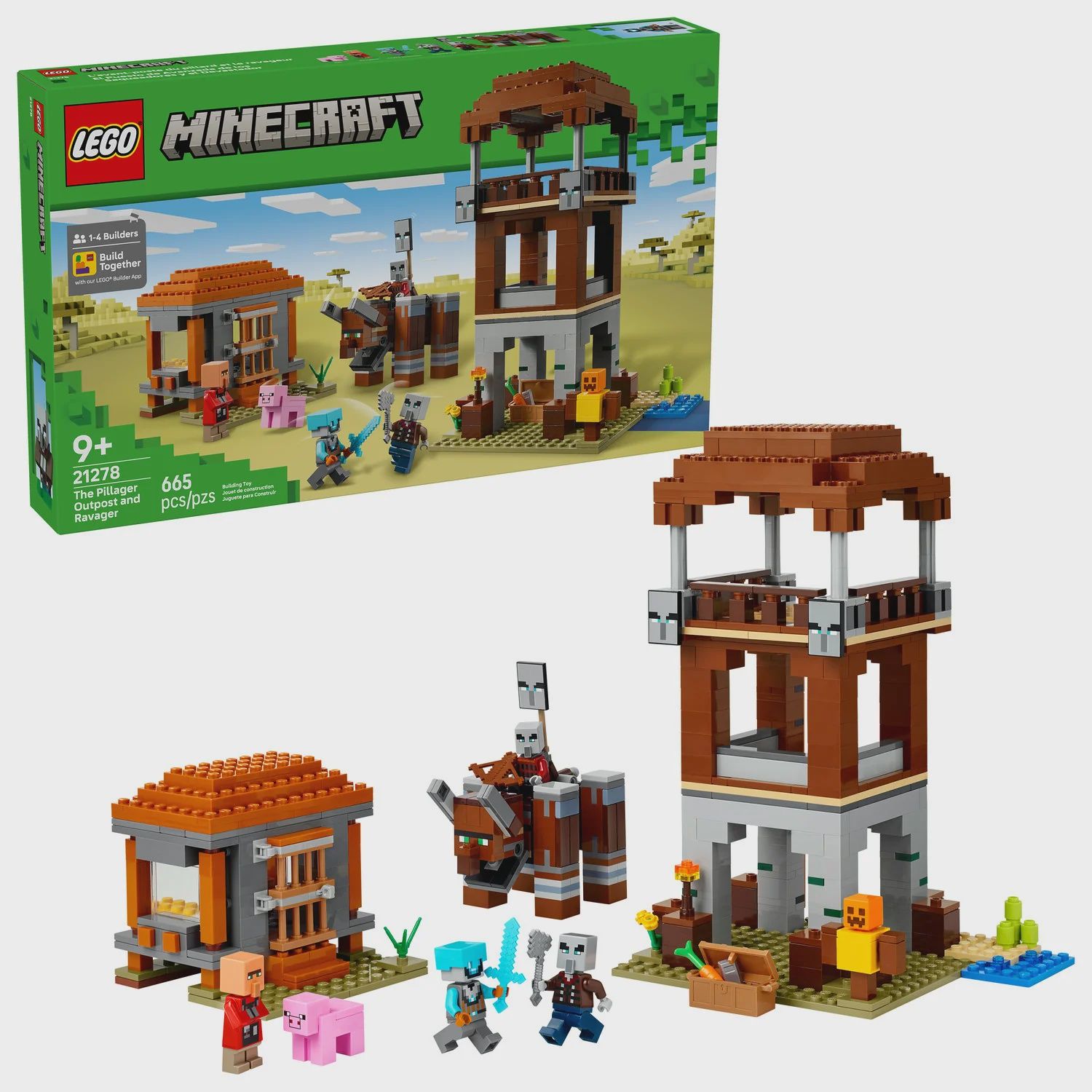 The Pillager Outpost and Ravager - 21278