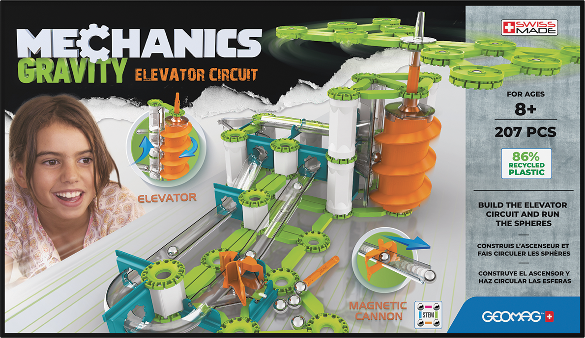 Geomagworld-Mechanics Gravity-Elevator Circut-765-207pcs