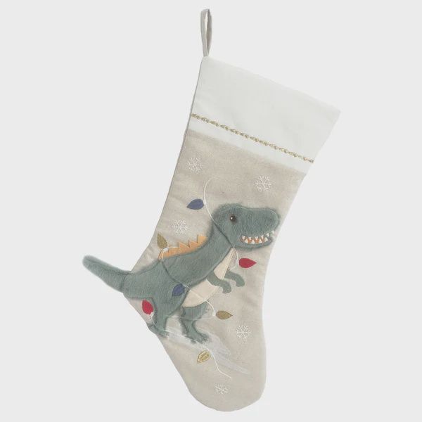 Mon-Ami-FESTIVE DINO STOCKING-SK1009