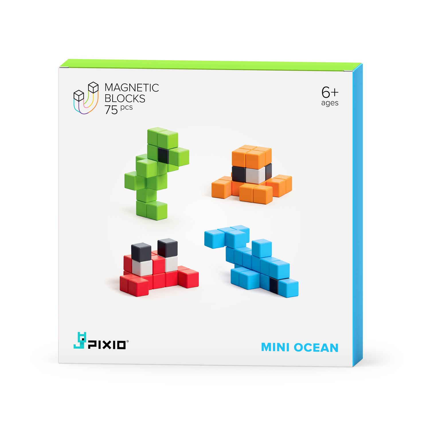 Mini Ocean Magnetic blocks 75 pieces- 1040103