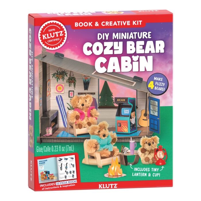 Klutz-DIY MINIATURE COZY BEAR CABIN #9781546176176
